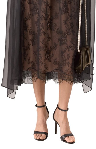 Кожаные босоножки BRUNELLO CUCINELLI черного цвета по цене 164500 руб., арт. MZSKC2829, фото 3 Кожаные босоножки BRUNELLO CUCINELLI, арт. MZSKC2829, фото 3