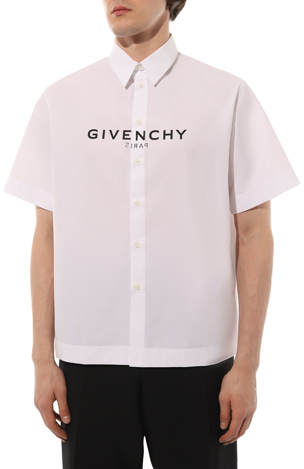 Хлопковая рубашка GIVENCHY, арт. BM60UB1YB8, фото 3