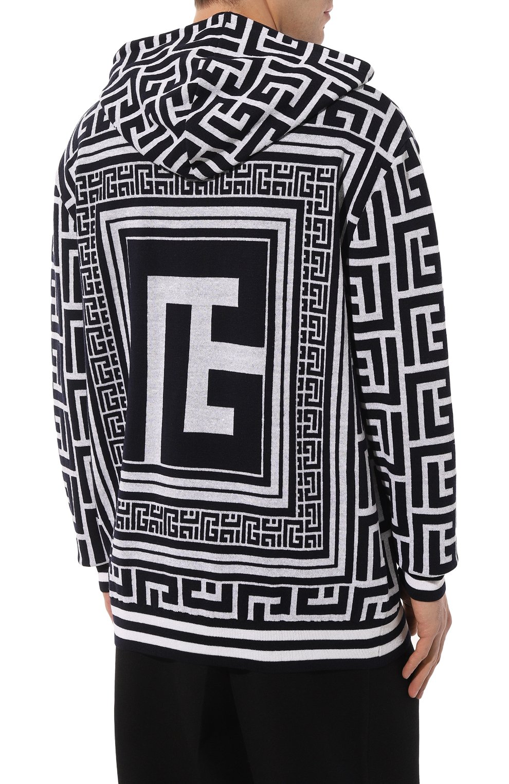 Худи из шерсти и льна BALMAIN, арт. BH1JR072KE82, фото 4