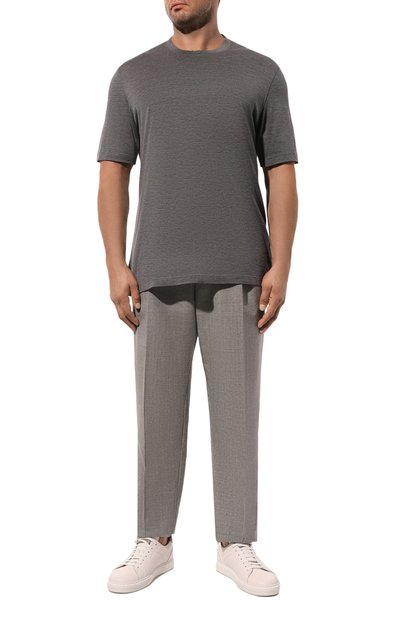 Футболка из шелка и хлопка BRUNELLO CUCINELLI, арт. MH8361308W, фото 2