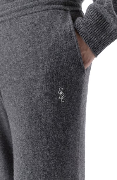 Брюки из кашемира и шерсти SPORTY AND RICH, арт. PA05962302GY04, фото 5