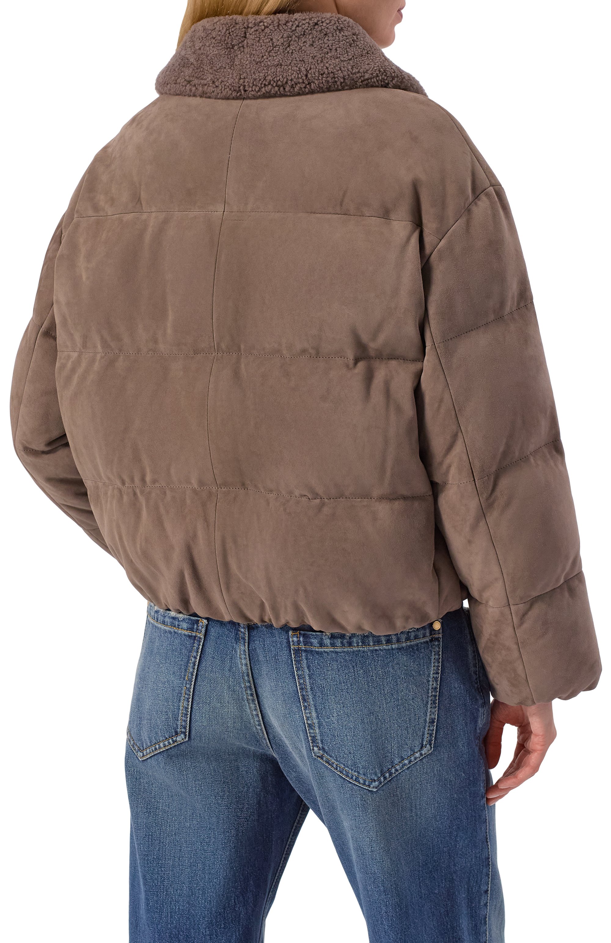 Замшевый пуховик BRUNELLO CUCINELLI, арт. MPCLF7932, фото 4