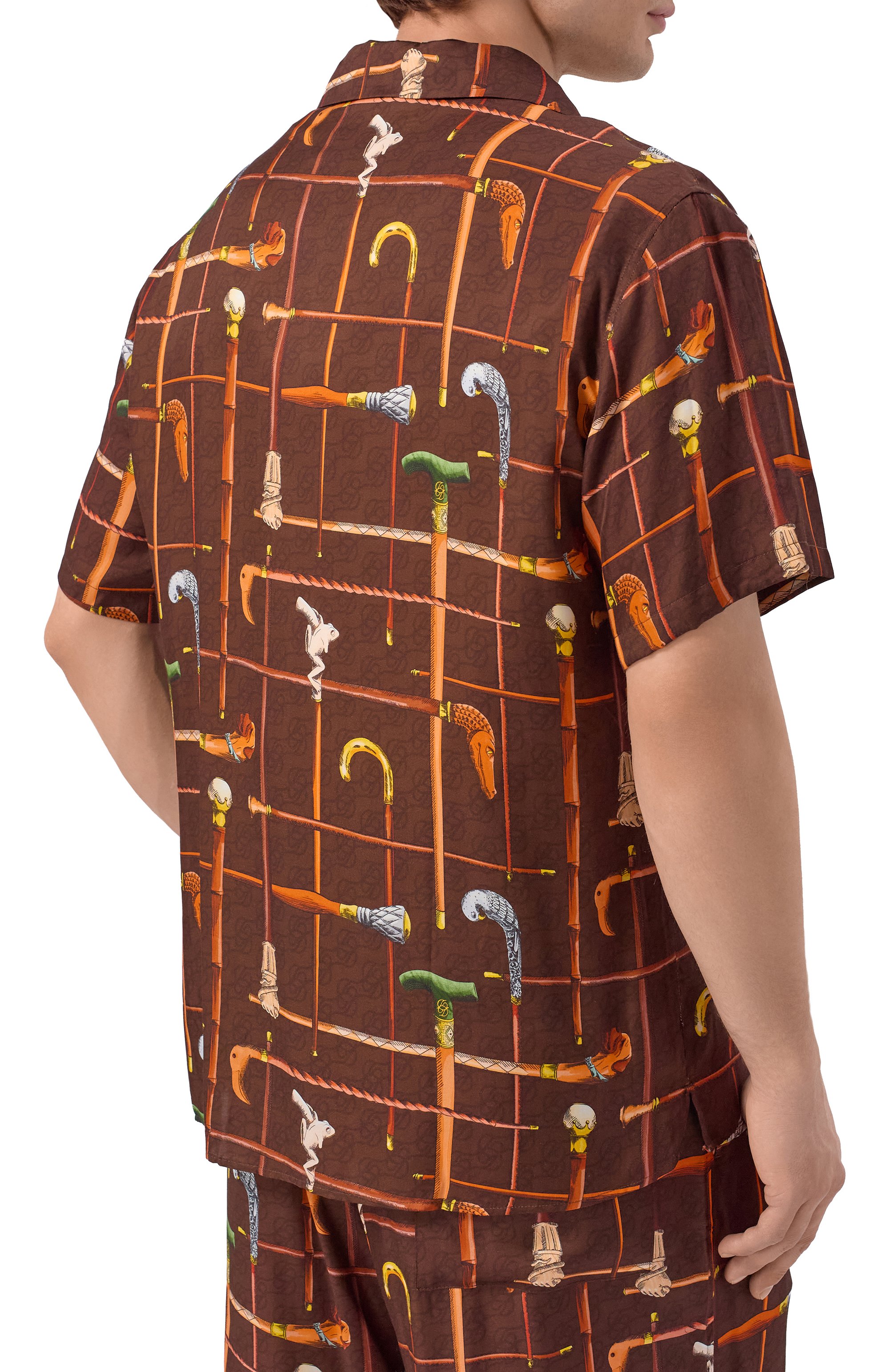 Рубашка из вискозы DROLE DE MONSIEUR, арт. K-SH230-VI033-BN, фото 4