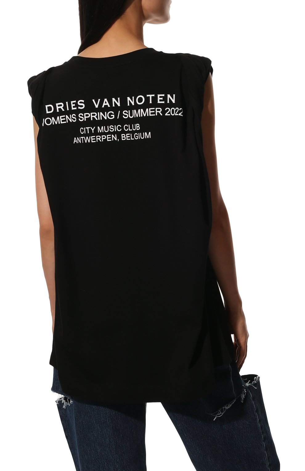 Хлопковая футболка DRIES VAN NOTEN, арт. 221-011164-4604, фото 4
