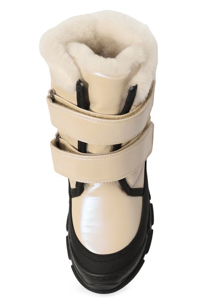 Утепленные ботинки GALLUCCI кремового цвета по цене 29050 руб., арт. J30122BM, фото 4 Утепленные ботинки GALLUCCI, арт. J30122BM, фото 4