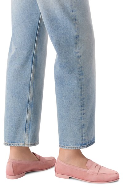 Замшевые пенни-лоферы SANTONI, арт. WUVG72025G0MSAEA, фото 2