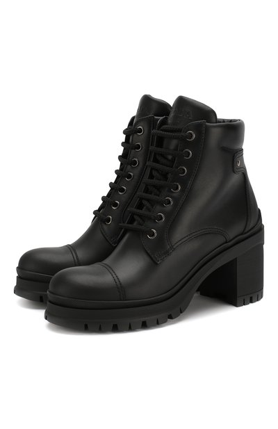 Женские кожаные ботильоны PRADA, арт. 1T584L-3A6H-F0002-055