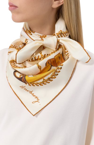 Шелковый платок BURBERRY, арт. 8101850, фото 2