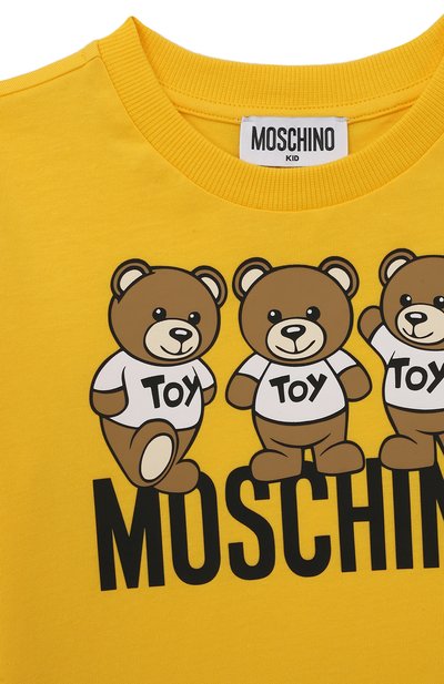Хлопковая футболка MOSCHINO, арт. HVM03U/LAA34/4A-8A, фото 3