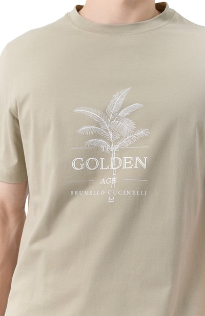 Хлопковая футболка BRUNELLO CUCINELLI, арт. M0B138482P, фото 5