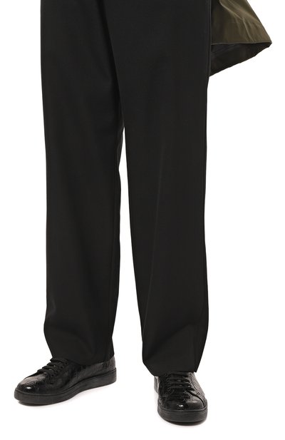 Кеды из кожи каймана PRADA, арт. 4E3370-XNL-F0002, фото 3