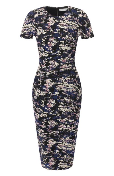 Женское приталенное платье VICTORIA BECKHAM, арт. DR FIT 6750 PSS19 CAM0 JACQUARD