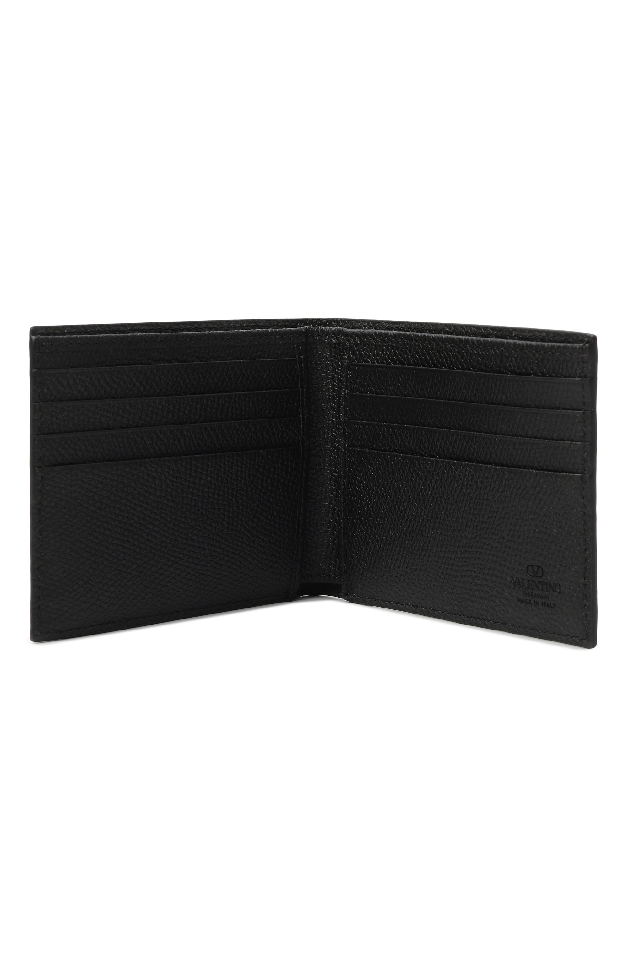 Кожаное портмоне VALENTINO черного цвета по цене 51500 руб., арт. 7Y2P0AP3/UAG, фото 3 Кожаное портмоне VALENTINO, арт. 7Y2P0AP3/UAG, фото 3