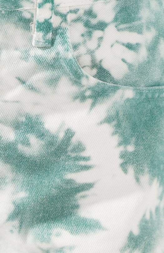 Джинсовые шорты Alanui Зелёный, фото 5