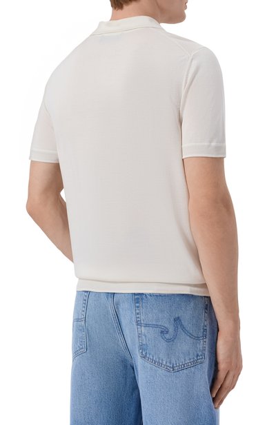 Шелковое поло BOSS CAMEL кремового цвета по цене 52950 руб., арт. 50560503, фото 4 Шелковое поло BOSS CAMEL, арт. 50560503, фото 4