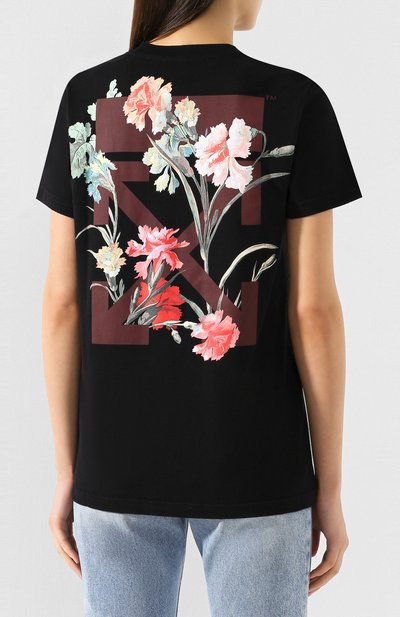 Хлопковая футболка OFF-WHITE, арт. 0WAA049E19B070661024, фото 4
