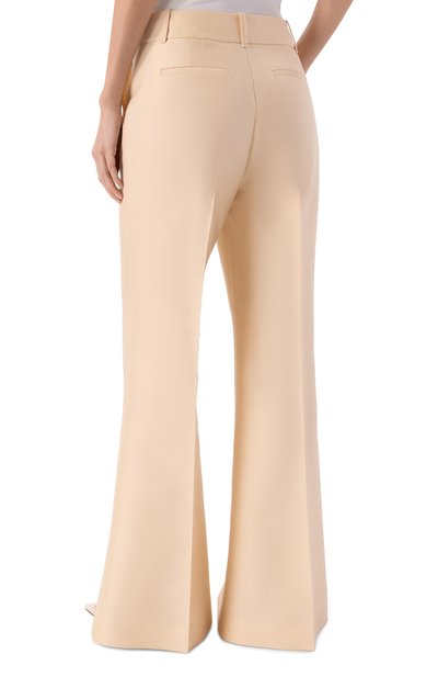 Брюки из шерсти и шелка ZIMMERMANN кремового цвета по цене 122500 руб., арт. 6490PS261, фото 4 Брюки из шерсти и шелка ZIMMERMANN, арт. 6490PS261, фото 4