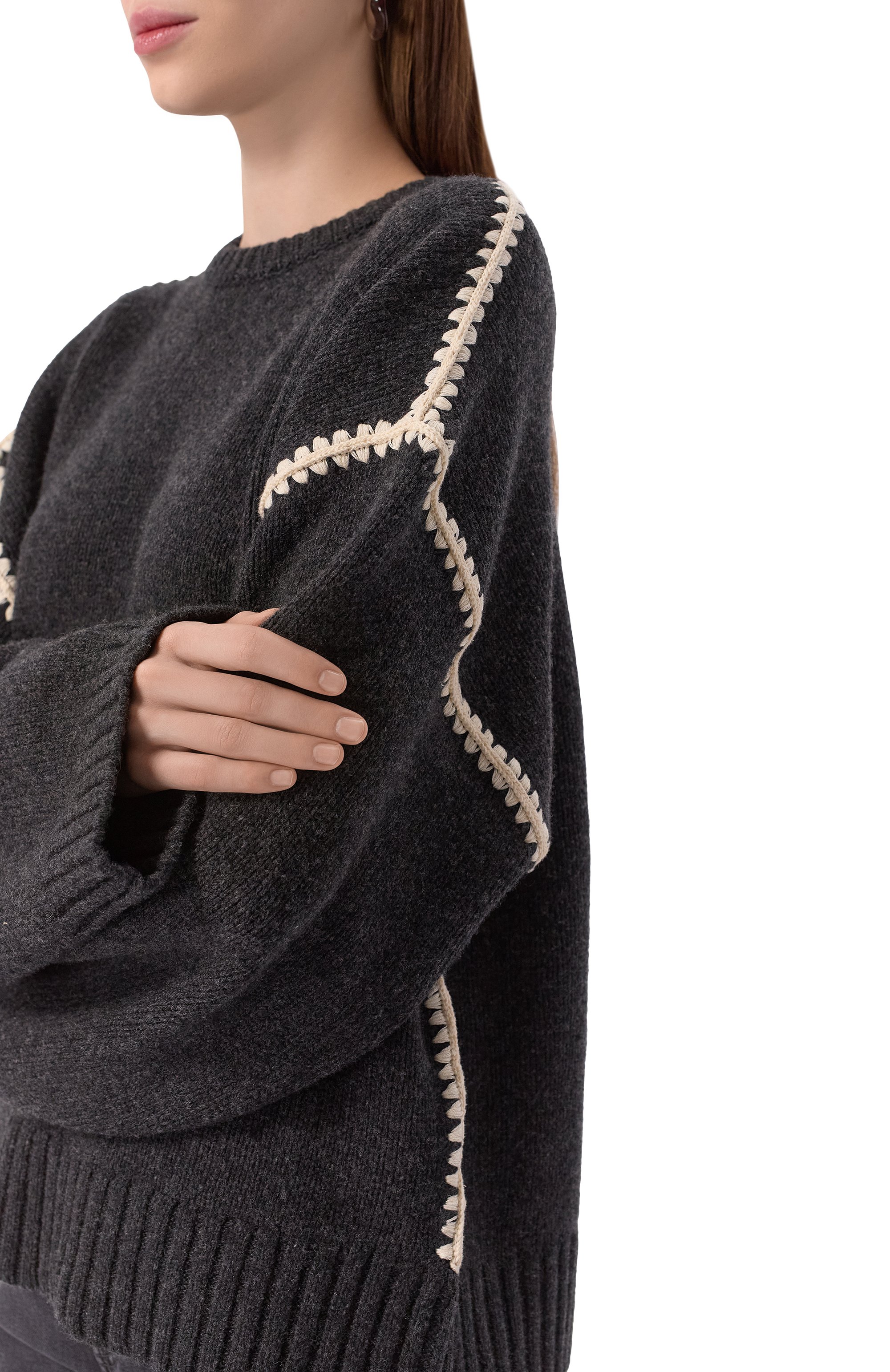 Свитер из шерсти и кашемира TOTEME, арт. 241-WRT1025-YA0004, фото 5