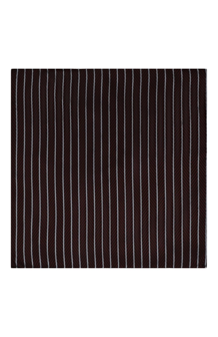 Мужской шелковый платок GIORGIO ARMANI бордового цвета, арт. 360023/4F924 | Фото 3 (Нос: Не проставлено; Материал: Шелк, Текстиль)