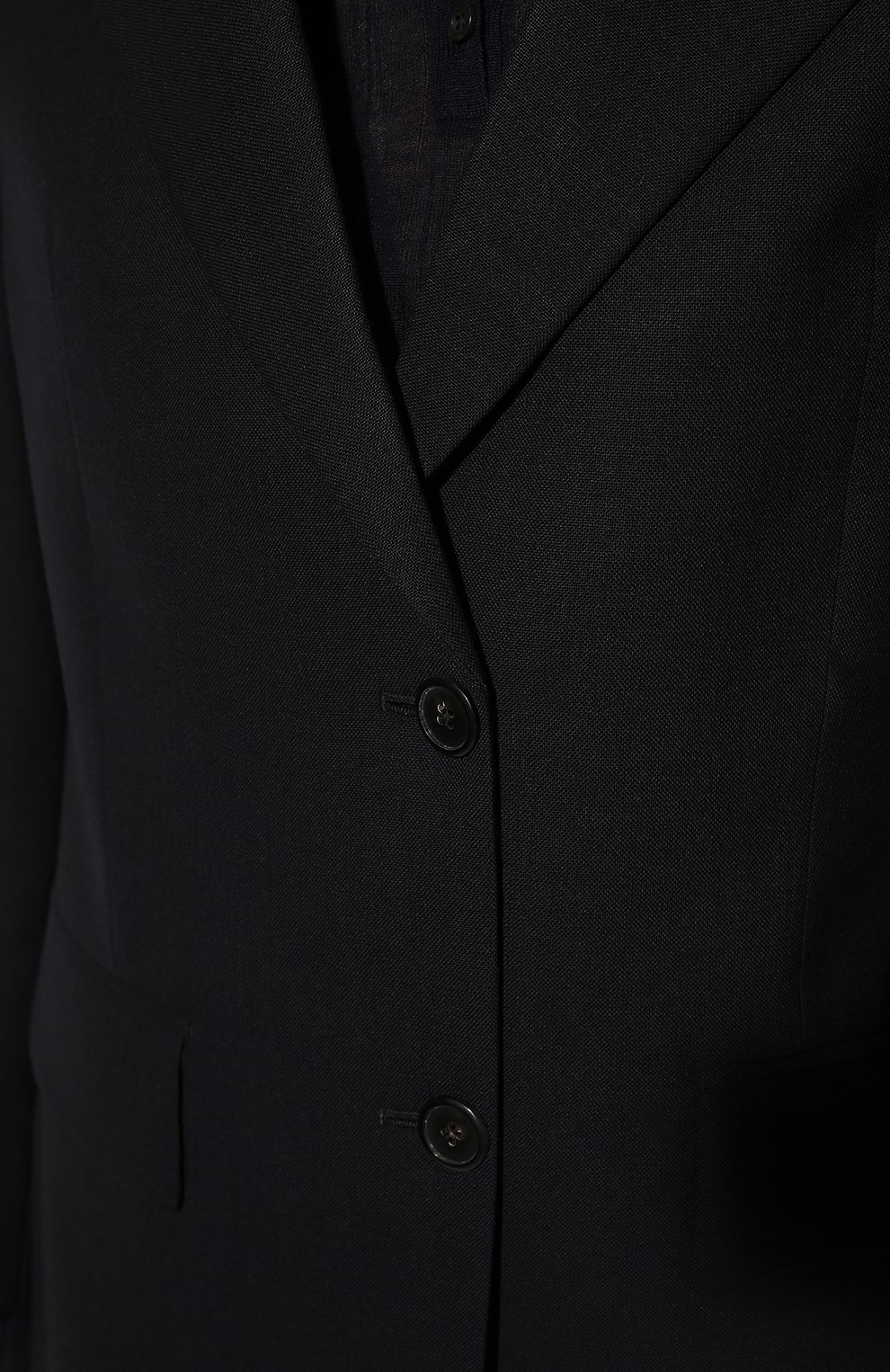 Шерстяной жакет PRADA темно-синего цвета по цене 320000 руб., арт. P563MY-10V2-F0008-221, фото 5 Шерстяной жакет PRADA, арт. P563MY-10V2-F0008-221, фото 5