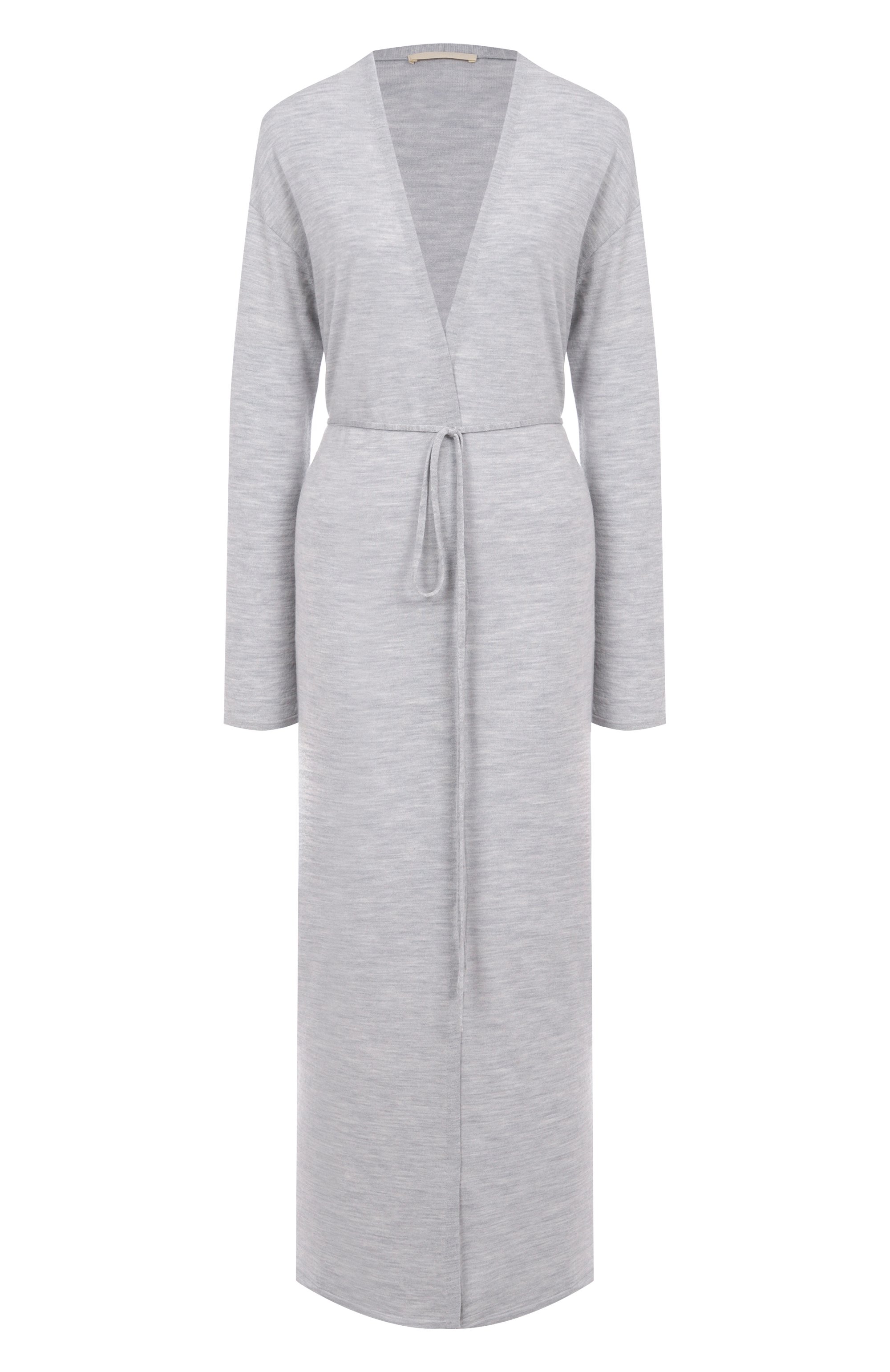 Кардиган из шерсти и шелка 12 STOREEZ серого цвета по цене 24000 руб., арт. 134040, фото 1 Кардиган из шерсти и шелка 12 STOREEZ, арт. 134040, фото 1