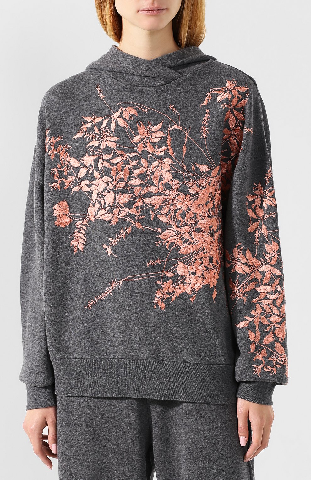 Хлопковое худи DRIES VAN NOTEN серого цвета по цене 42850 руб., арт. 192-11132-8621, фото 3 Хлопковое худи DRIES VAN NOTEN, арт. 192-11132-8621, фото 3