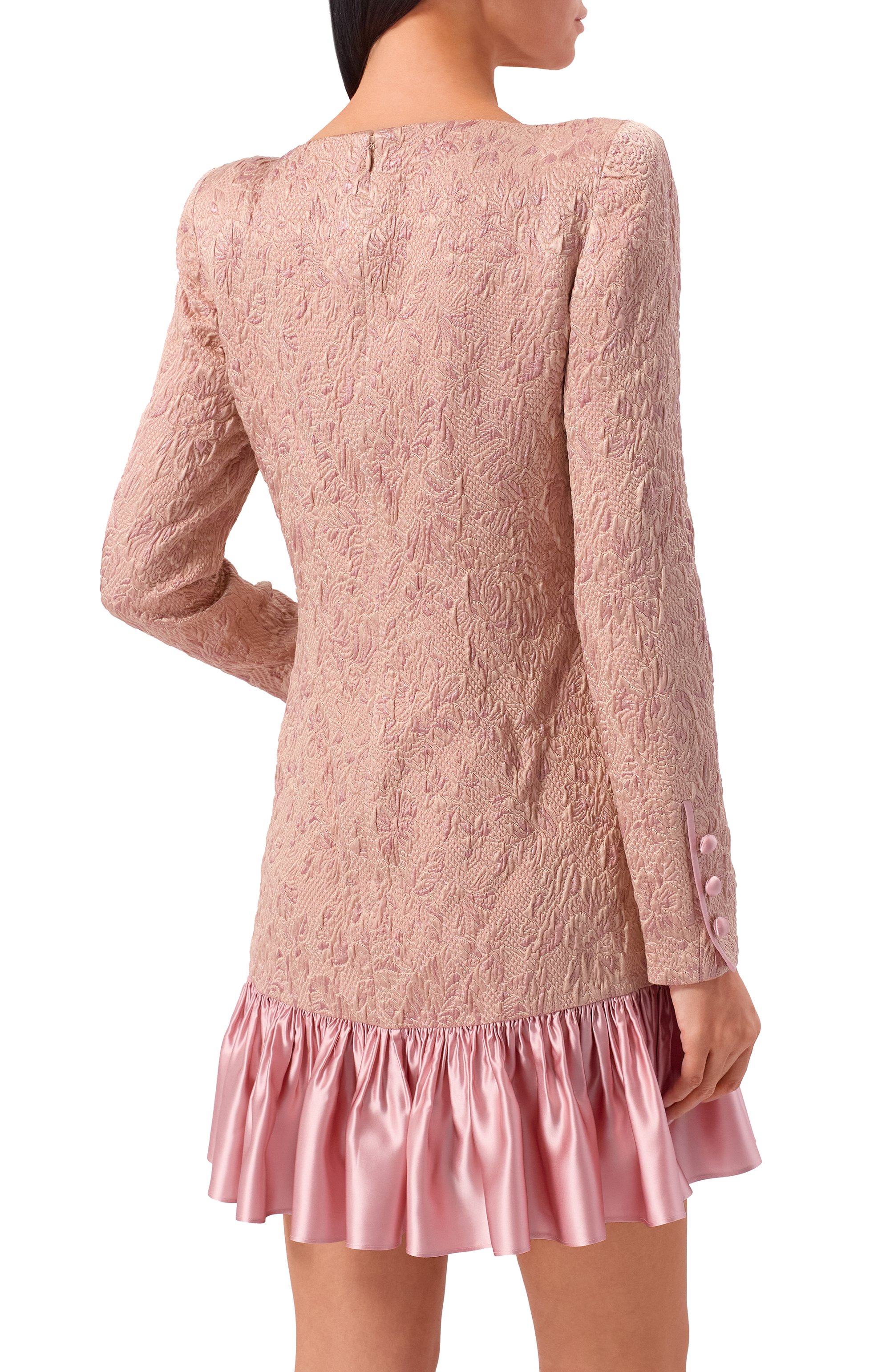 Платье из шерсти и шелка VALENTINO розового цвета по цене 657000 руб., арт. 7B0VAGF6/9TB, фото 3 Платье из шерсти и шелка VALENTINO, арт. 7B0VAGF6/9TB, фото 3