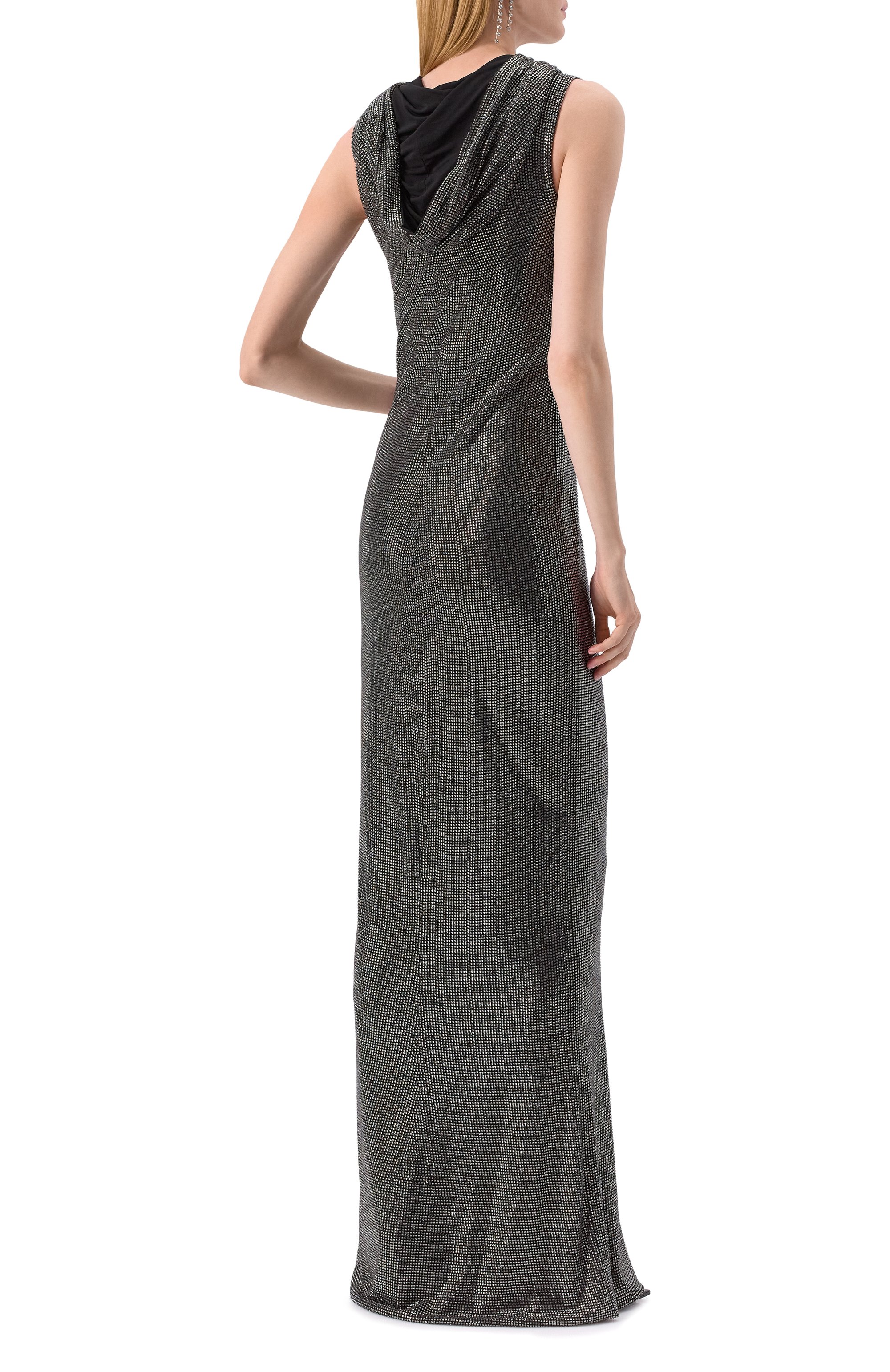 Платье с отделкой стразами GIUSEPPE DI MORABITO, арт. 04SSLD150FC 04428, фото 4