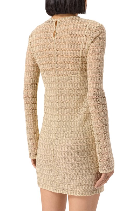 Платье из вискозы Missoni DS25SG1M/BR010R Бежевый  DS25SG1M/BR010R Фото 4