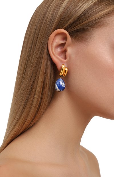 Серьги COPINE JEWELRY синего цвета по цене 26400 руб., арт. IRISG, фото 2 Серьги COPINE JEWELRY, арт. IRISG, фото 2