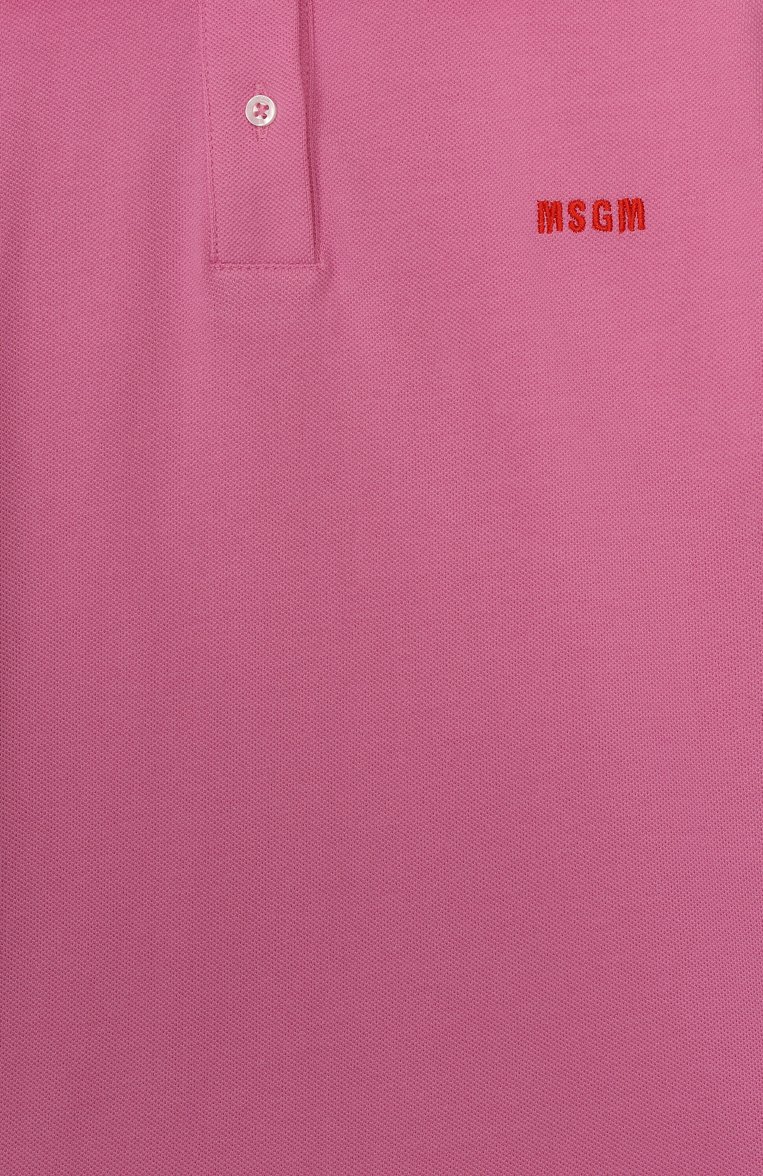 Хлопковое поло MSGM KIDS, арт. S5MSJGP0268, фото 1
