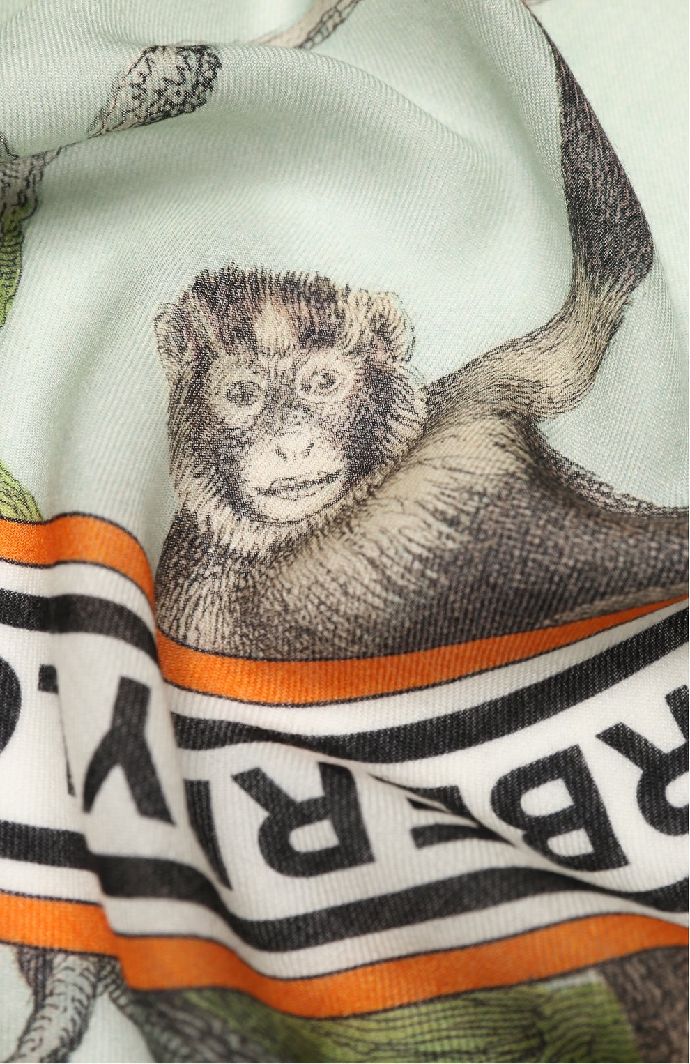 Кашемировый шарф BURBERRY зеленого цвета по цене 116500 руб., арт. 8026992, фото 2 Кашемировый шарф BURBERRY, арт. 8026992, фото 2