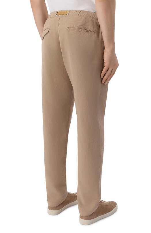 Брюки из лиоцелла и льна White Sand 26SU66/80 Бежевый  26SU66/80 Фото 4