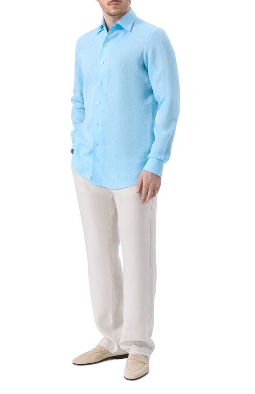 Льняная рубашка MVST M0RBIDA/R0BERT0/R0UND/F3411308-LINEN Зелёный  M0RBIDA/R0BERT0/R0UND/F3411308-LINEN Фото 2