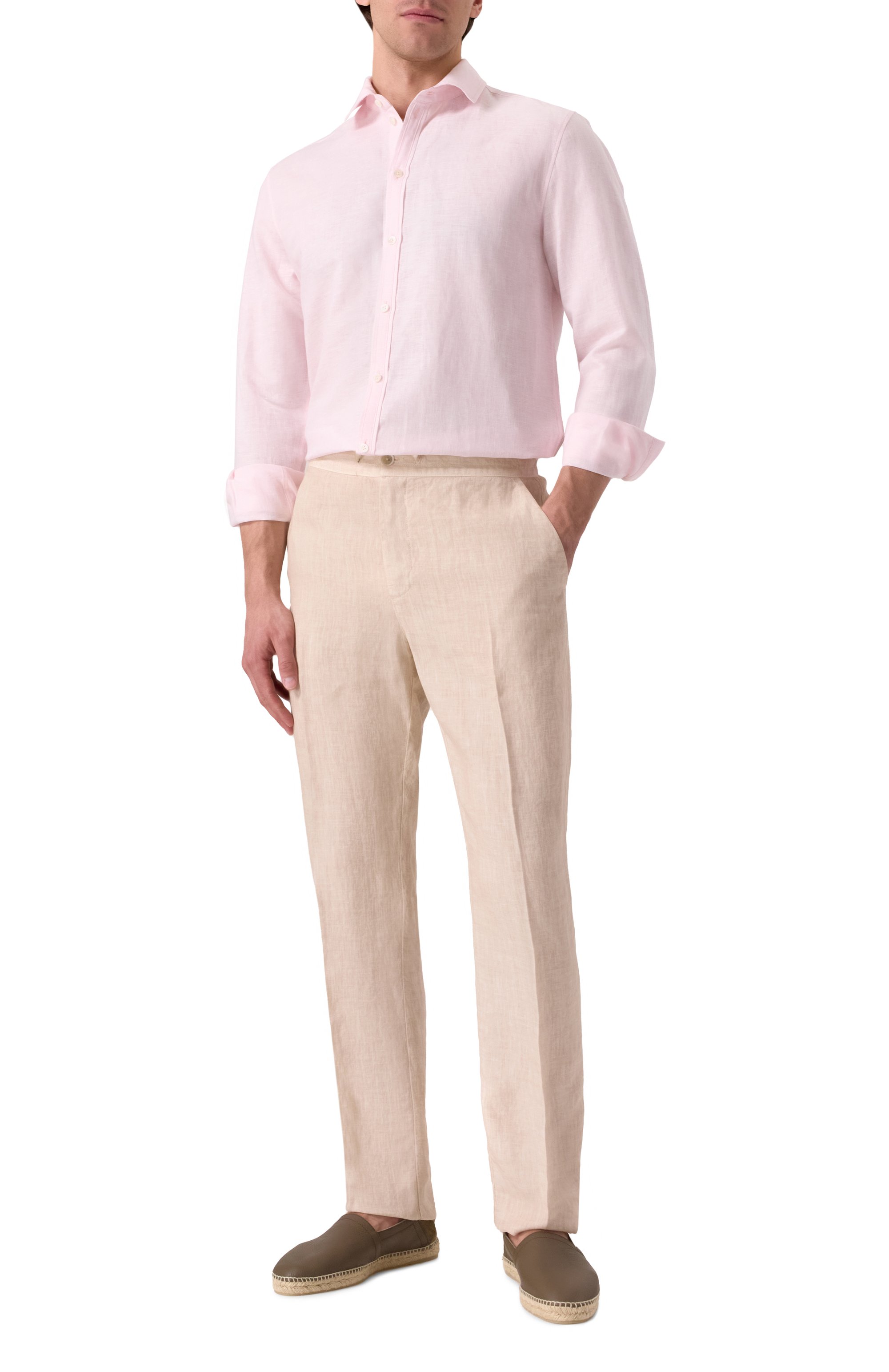 Рубашка изо льна и хлопка ZIMMERLI, арт. 23202, фото 2