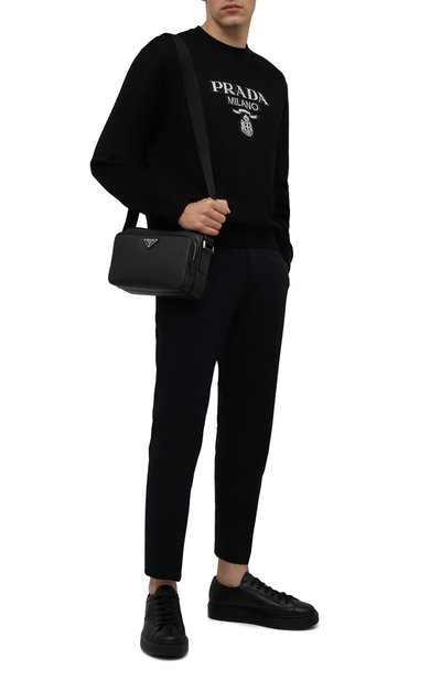 Кожаные кеды PRADA, арт. 4E3560-A21-F0002, фото 2