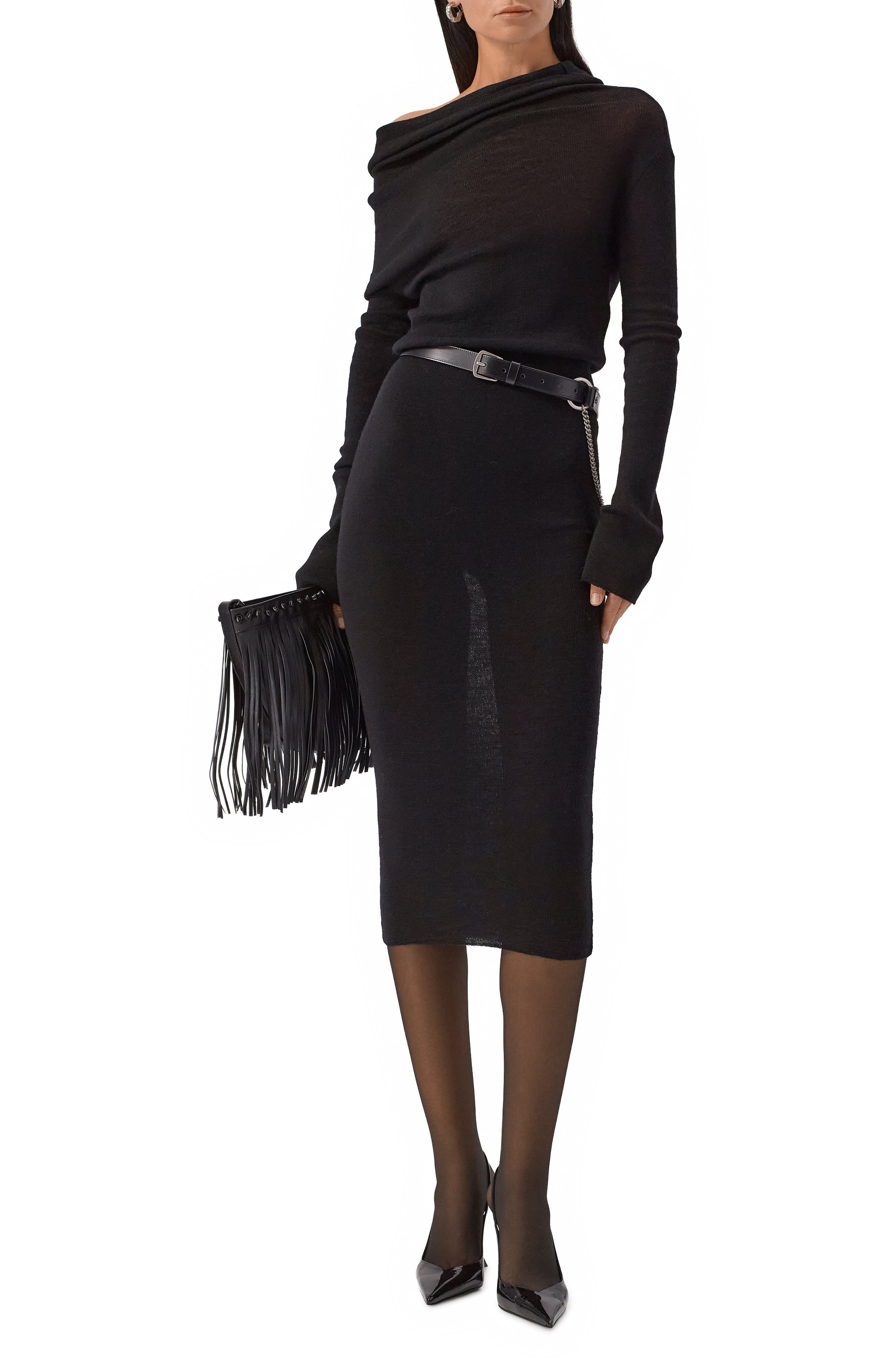 Шерстяное платье ANN DEMEULEMEESTER, арт. B0012540/FA059, фото 2