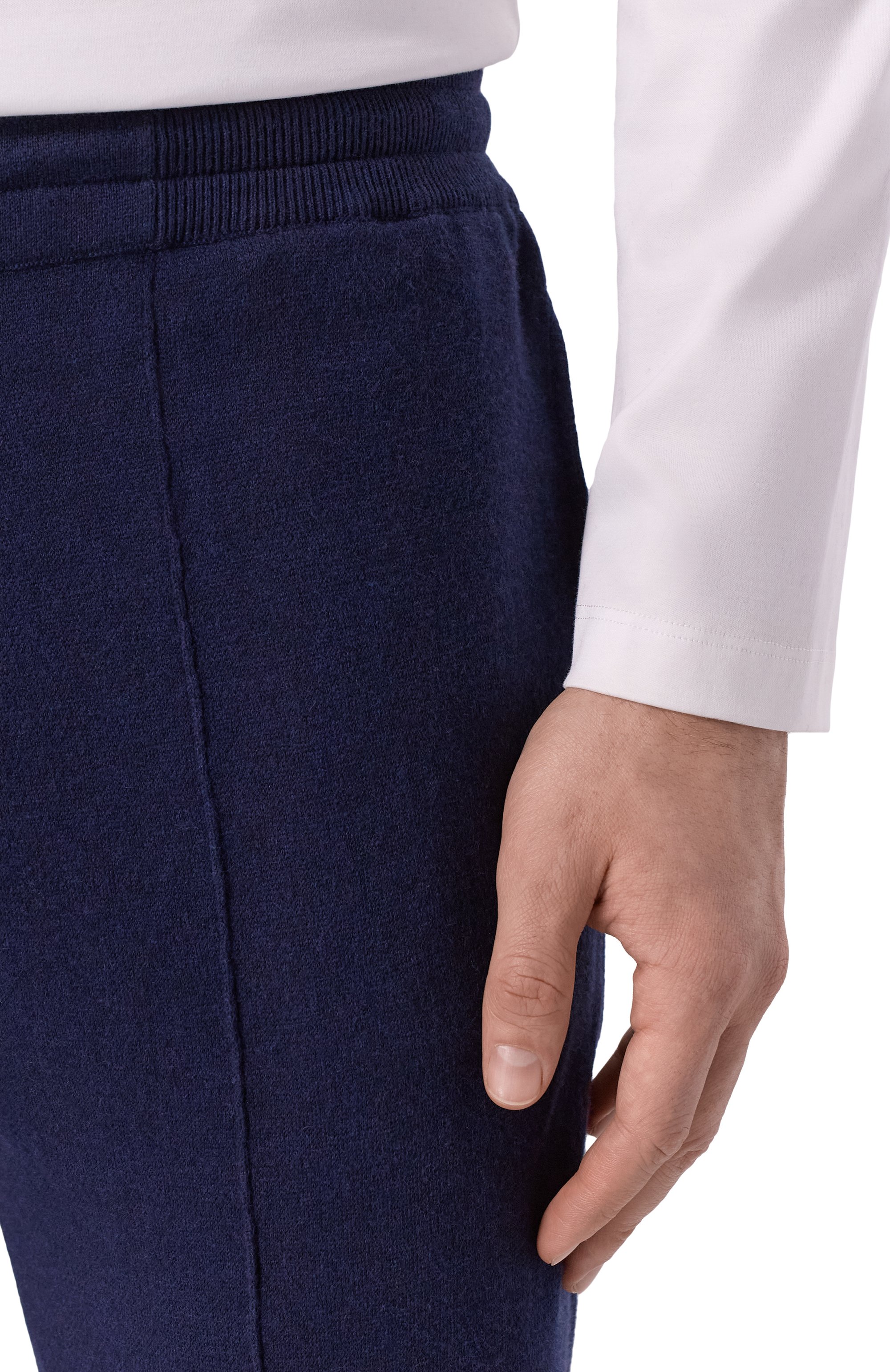 Джоггеры из хлопка и кашемира GRAN SASSO, арт. 57111/23202, фото 5