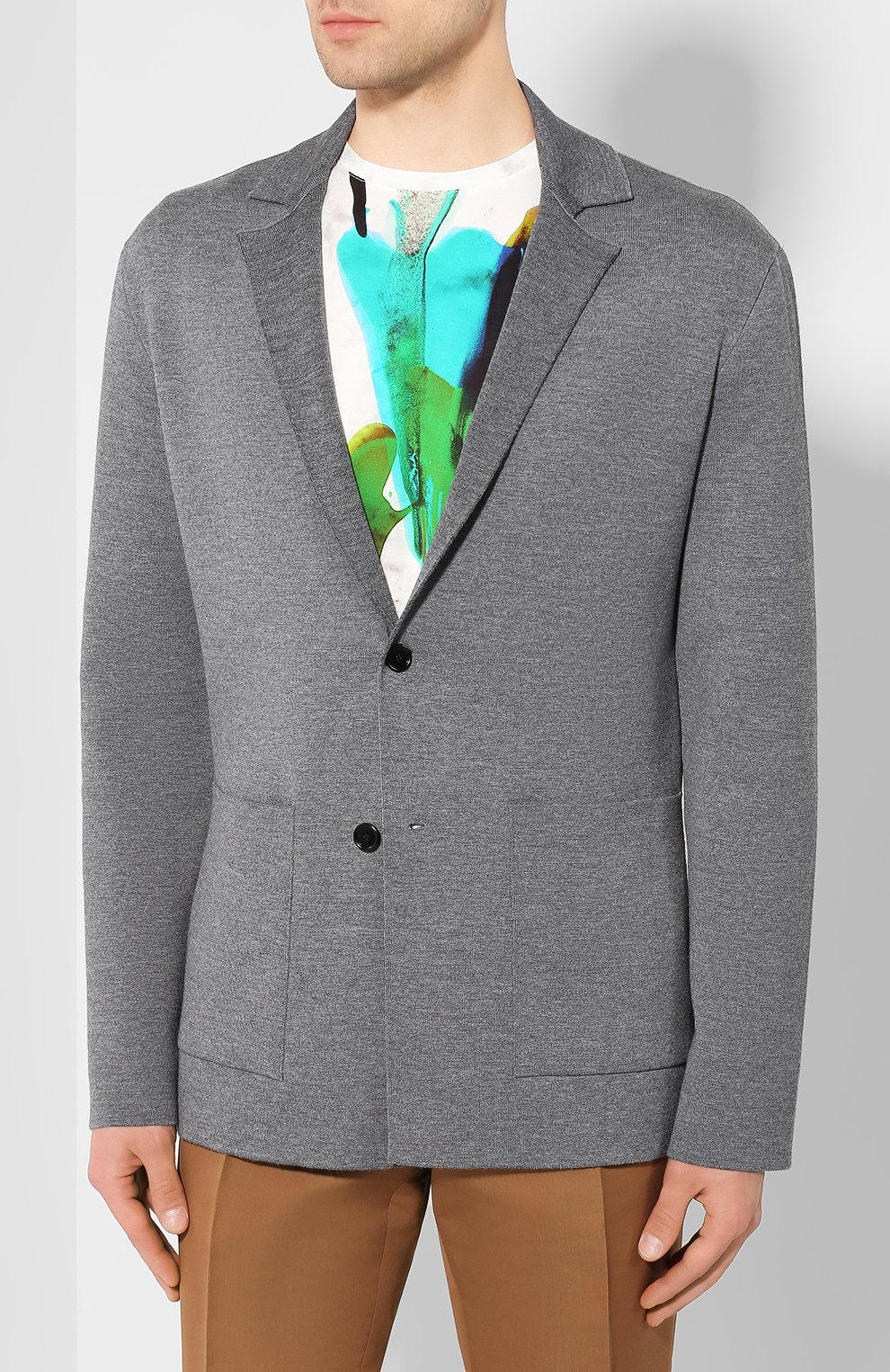 Шерстяной пиджак BERLUTI серого цвета по цене 177500 руб., арт. R17KJL36-001, фото 3 Шерстяной пиджак BERLUTI, арт. R17KJL36-001, фото 3