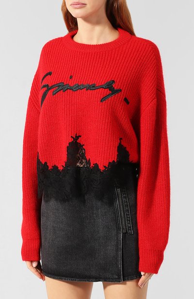 Свитер GIVENCHY красного цвета по цене 99500 руб., арт. BW90764Z53, фото 3 Свитер GIVENCHY, арт. BW90764Z53, фото 3