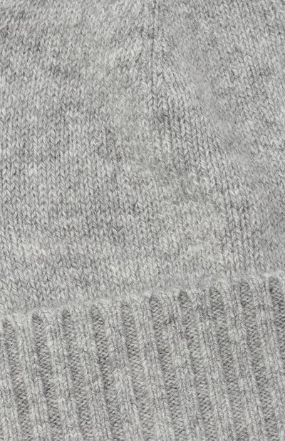 Кашемировая шапка ALLUDE серого цвета по цене 15100 руб., арт. 255/11245, фото 3 Кашемировая шапка ALLUDE, арт. 255/11245, фото 3