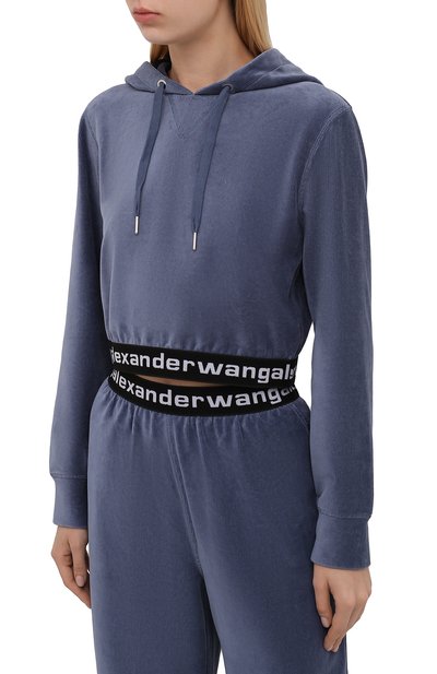 Вельветовое худи ALEXANDERWANG.T, арт. 4CC1211197, фото 3