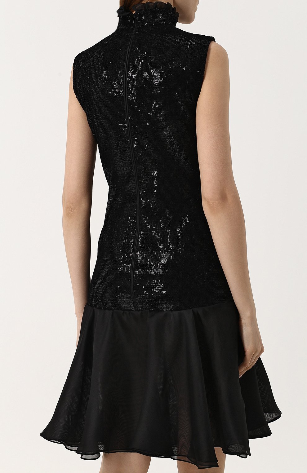 Приталенное мини-платье с воротником-стойкой GIORGIO ARMANI, арт. 3ZAA58/AJTXZ, фото 4