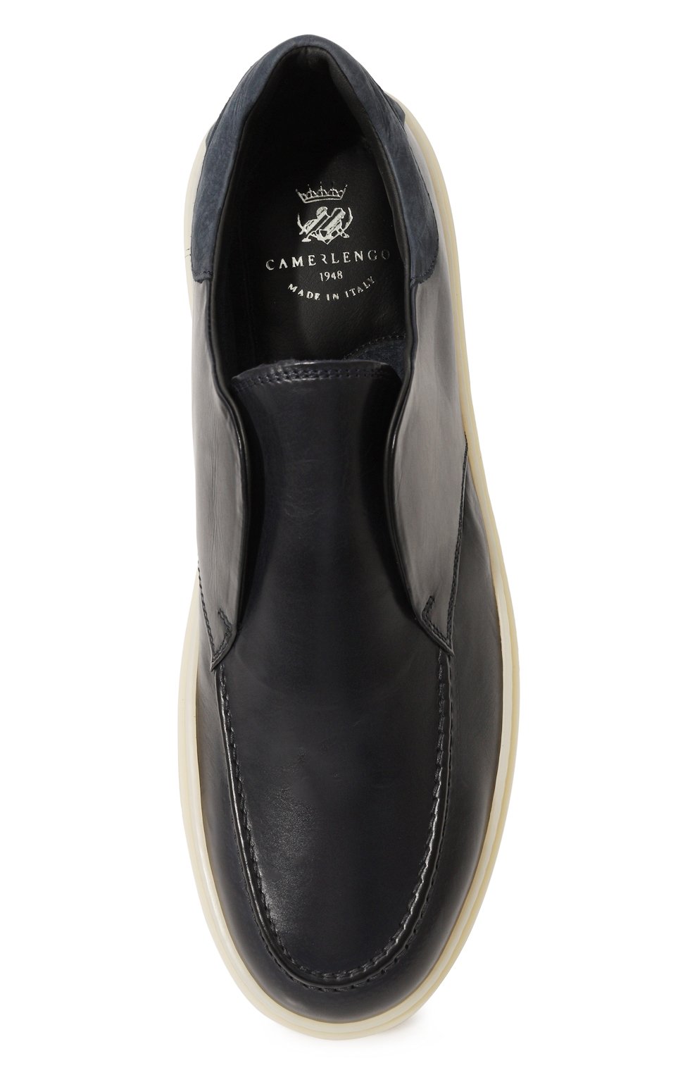 Кожаные кеды CAMERLENGO, арт. 16616/M0RBID0NE BLU, фото 6