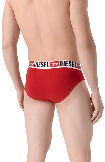 Комплект из трех брифов DIESEL красного цвета по цене 5630 руб., арт. 00SH05/0DDAI, фото 3 Комплект из трех брифов DIESEL, арт. 00SH05/0DDAI, фото 3
