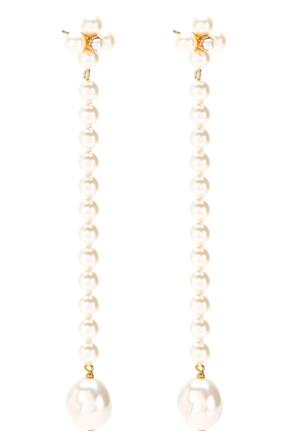 Серьги LOEWE белого цвета по цене 36750 руб., арт. 111.10.430, фото 3 Серьги LOEWE, арт. 111.10.430, фото 3