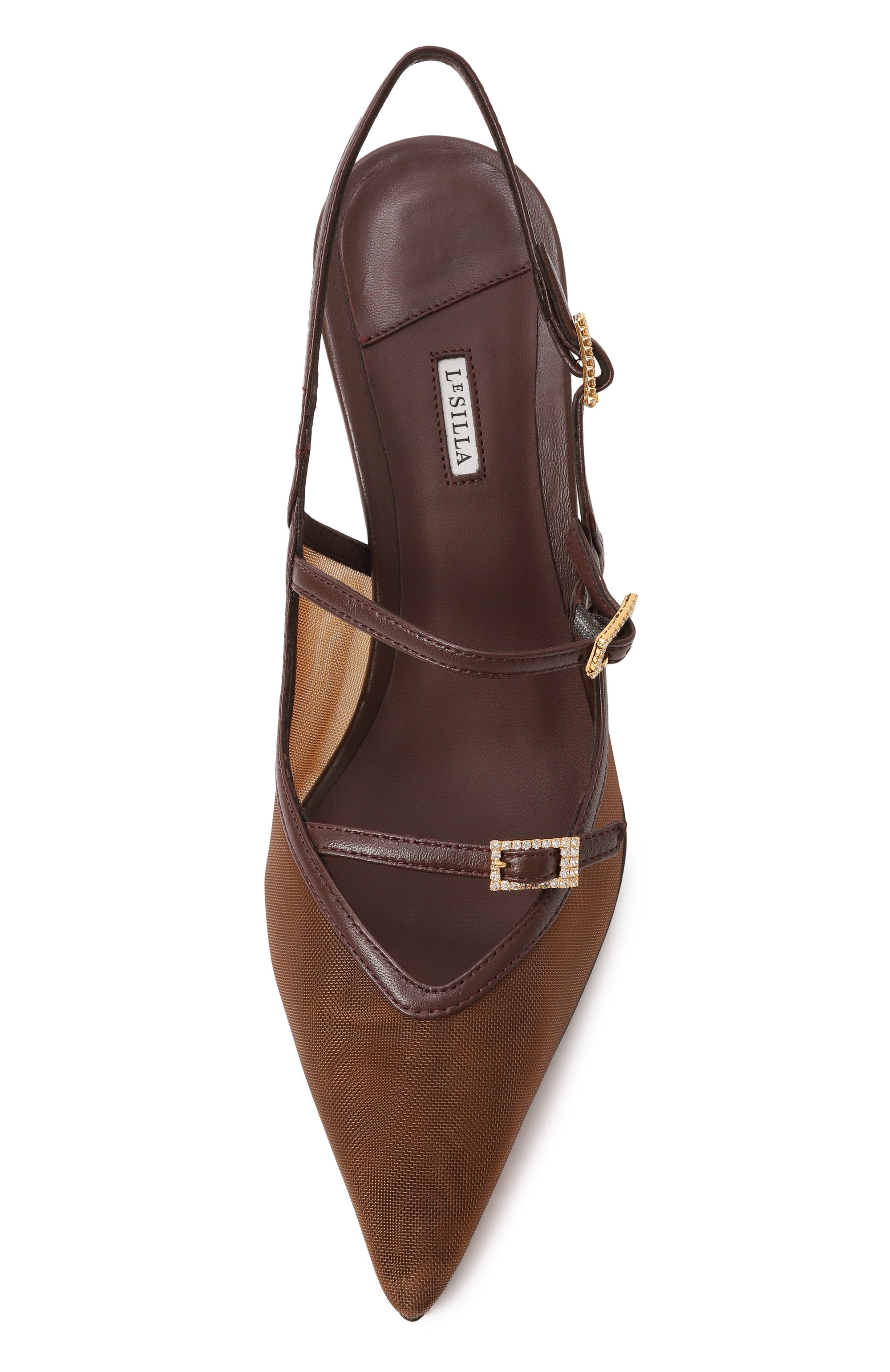 Текстильные туфли morgana 80 LE SILLA, арт. 4293D080BXPPNEM/, фото 6