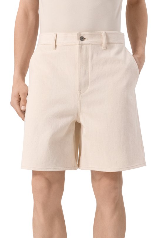 Джинсовые шорты Jil Sander J47KA0267/J46545 Кремовый  J47KA0267/J46545 Фото 3
