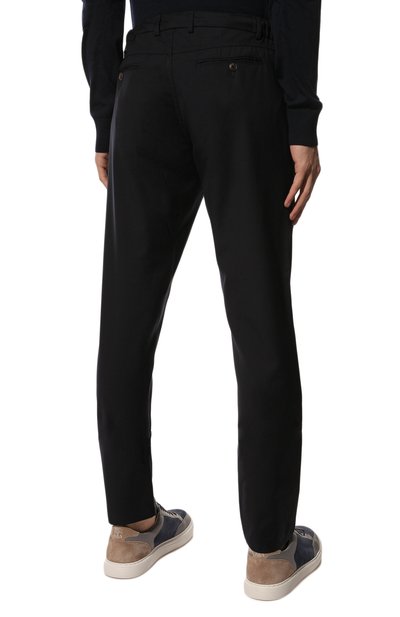 Шерстяные брюки CANALI темно-синего цвета по цене 49800 руб., арт. V1659/AR03652, фото 4 Шерстяные брюки CANALI, арт. V1659/AR03652, фото 4