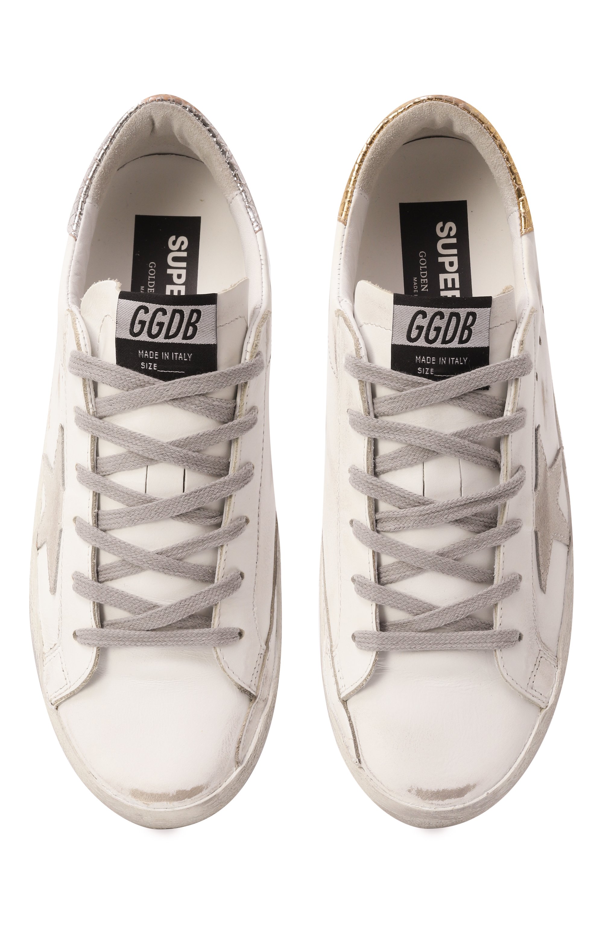 Кожаные кеды super star GOLDEN GOOSE DELUXE BRAND, арт. GWF00101.F000861, фото 6
